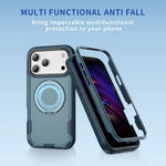 Shockproof PC Armor MagSafe Case with Metal Bracket for iPhone 17 Series