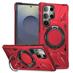 Shockproof Magnetic Armor Case with Ring Stand for Samsung Galaxy S26 Series