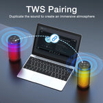 1HORA Portable Bluetooth Speaker with RGB Breathing Light