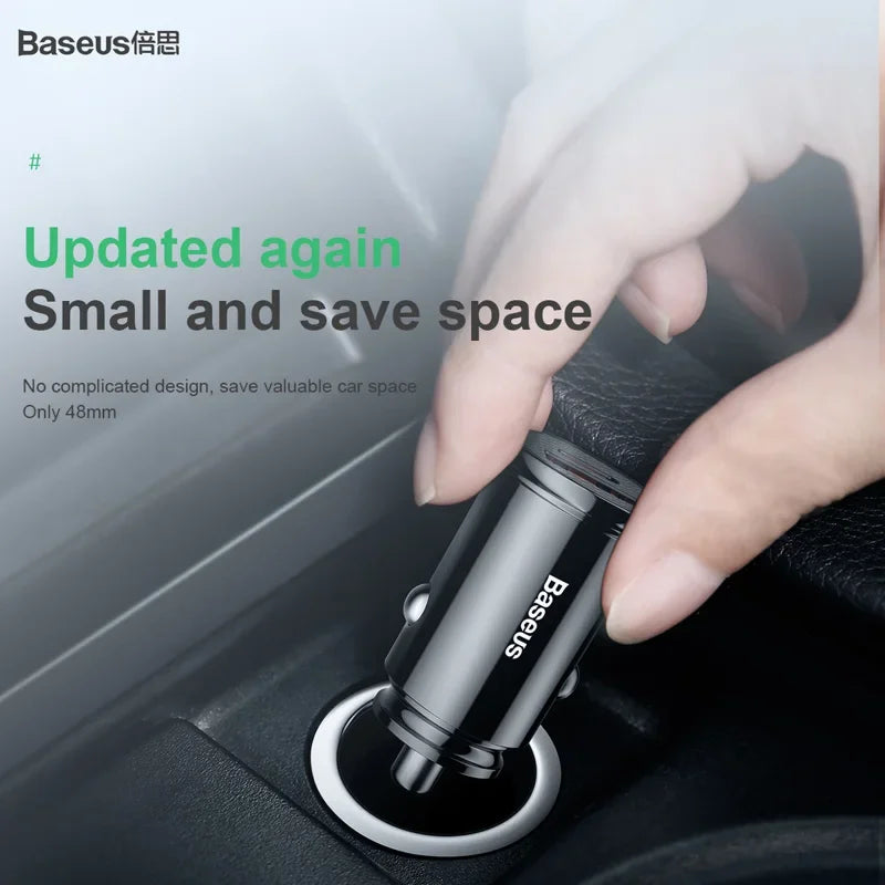 Baseus 30W Dual USB Car Charger