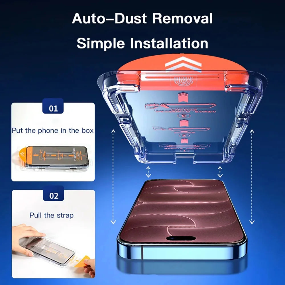 3-Pack Dust-Free Screen Protector with Auto-Removal System for iPhone 18 Series