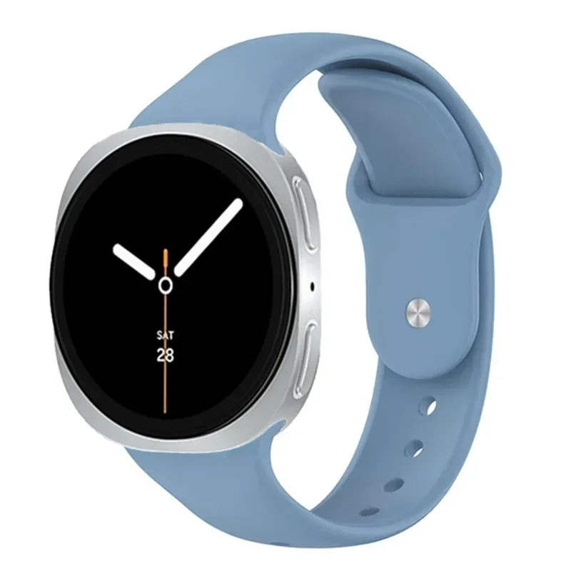 Silicone No-Gaps Sports Watch Strap for Samsung Galaxy Watch 8 & Galaxy Watch 8 Classic
