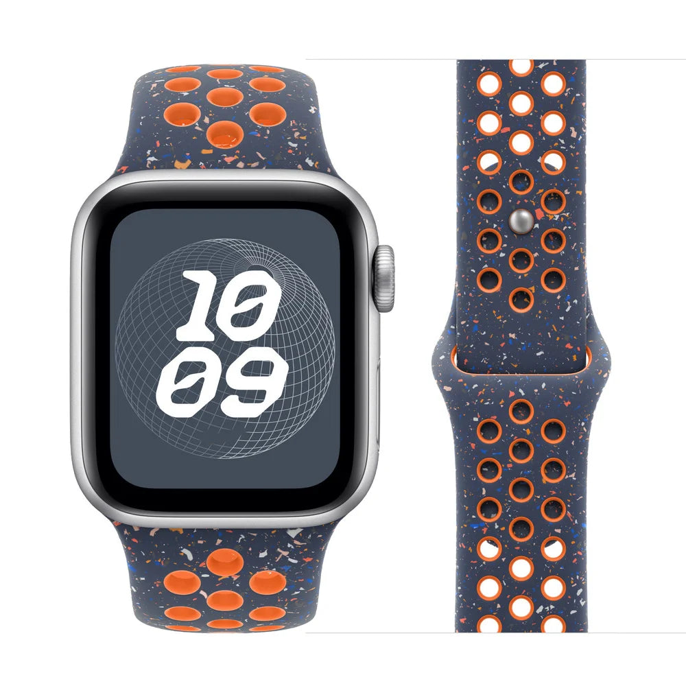 Premium Breathable Silicone Strap for Apple Watch