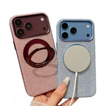 Canvas Weave MagSafe Case with 360° Rotating Ring Stand for iPhone 18 Series
