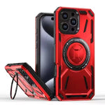 Heavy-Duty Shockproof Armor MagSafe Case with Ring Stand for iPhone 16 Series