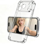 Transparent Shockproof Case with Air-Cushion Corner Bumpers for iPhone 17 Series