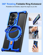 Samsung Galaxy Z TriFold Metal Frameless Case with 360° Rotating Stand