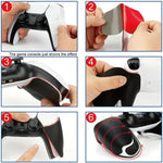 Textured Rubber Anti-Slip Sweat-Absorbent Grip Sticker for PlayStation 5 Controller