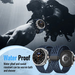 Perforated Silicone Sport Band with Magnetic Clasp for Samsung Galaxy Watch 9