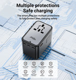 ACEFAST Z1 67W Dual-Port GaN Charger with International Plugs