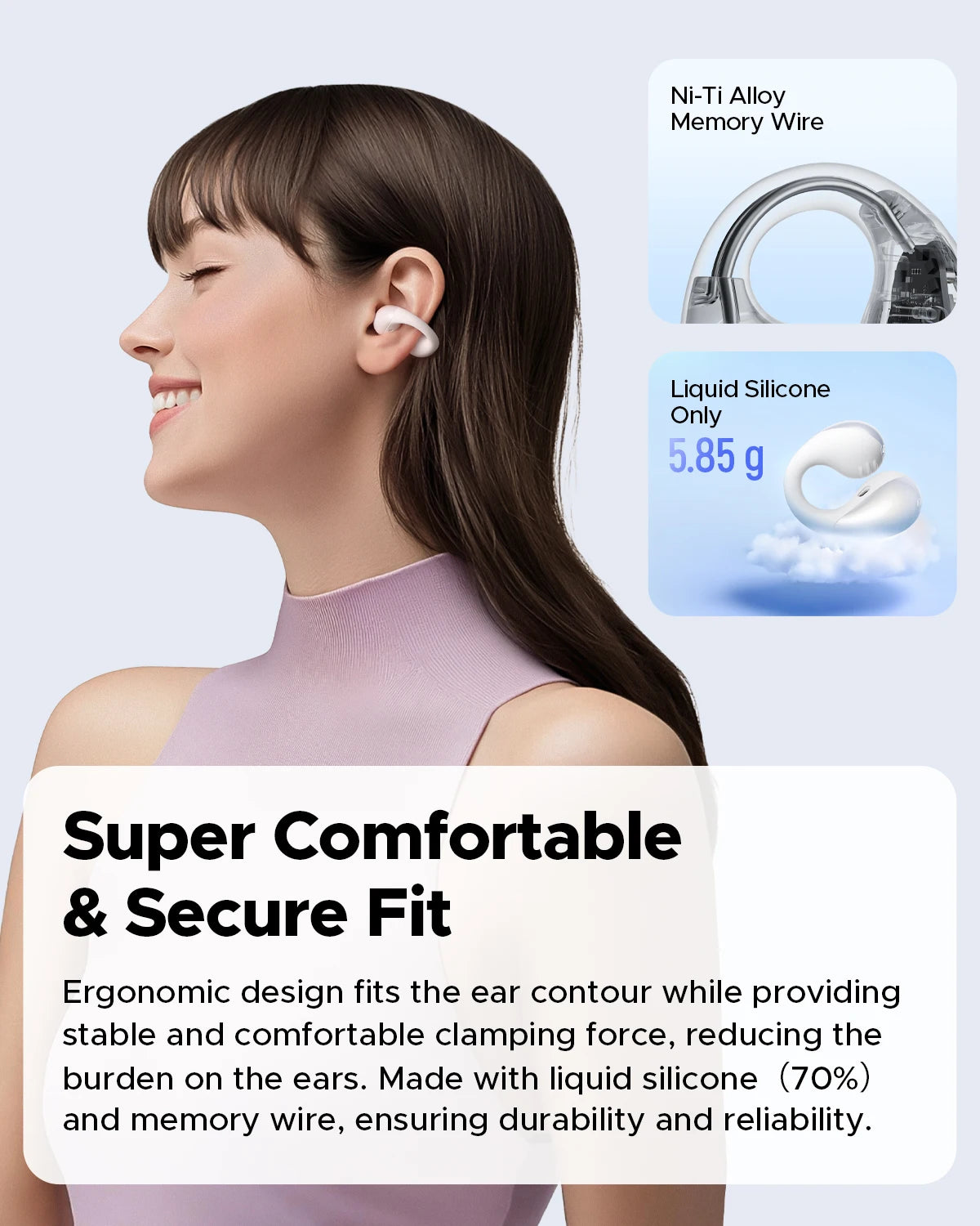 SoundPEATS PearlClip Pro Open-Ear Clip Earbuds