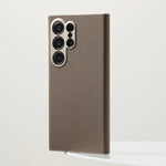 Elegant Magnetic Leather Case with Alloy Camera Cover for Samsung Galaxy S24 Series