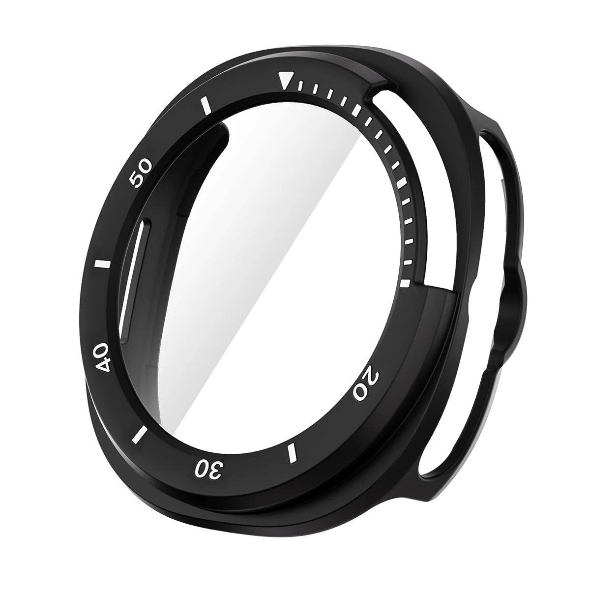 PC Case with Tempered Glass Screen Protector for Samsung Galaxy Watch 8 Classic