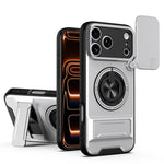 iPhone 17 Series MagSafe Case with Sliding Lens Cover and Stand