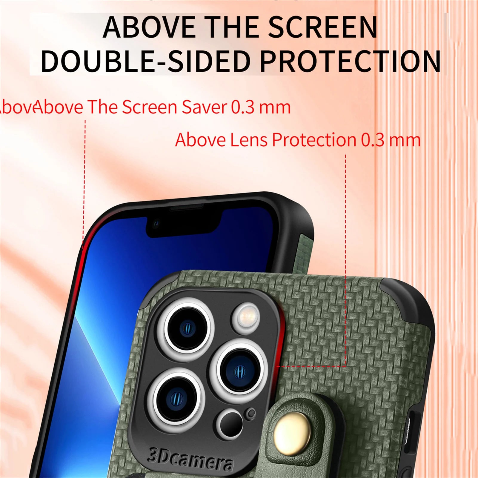 Slim Carbon Fiber Leather Wallet Flip Case with Card Holder for iPhone 14 Series