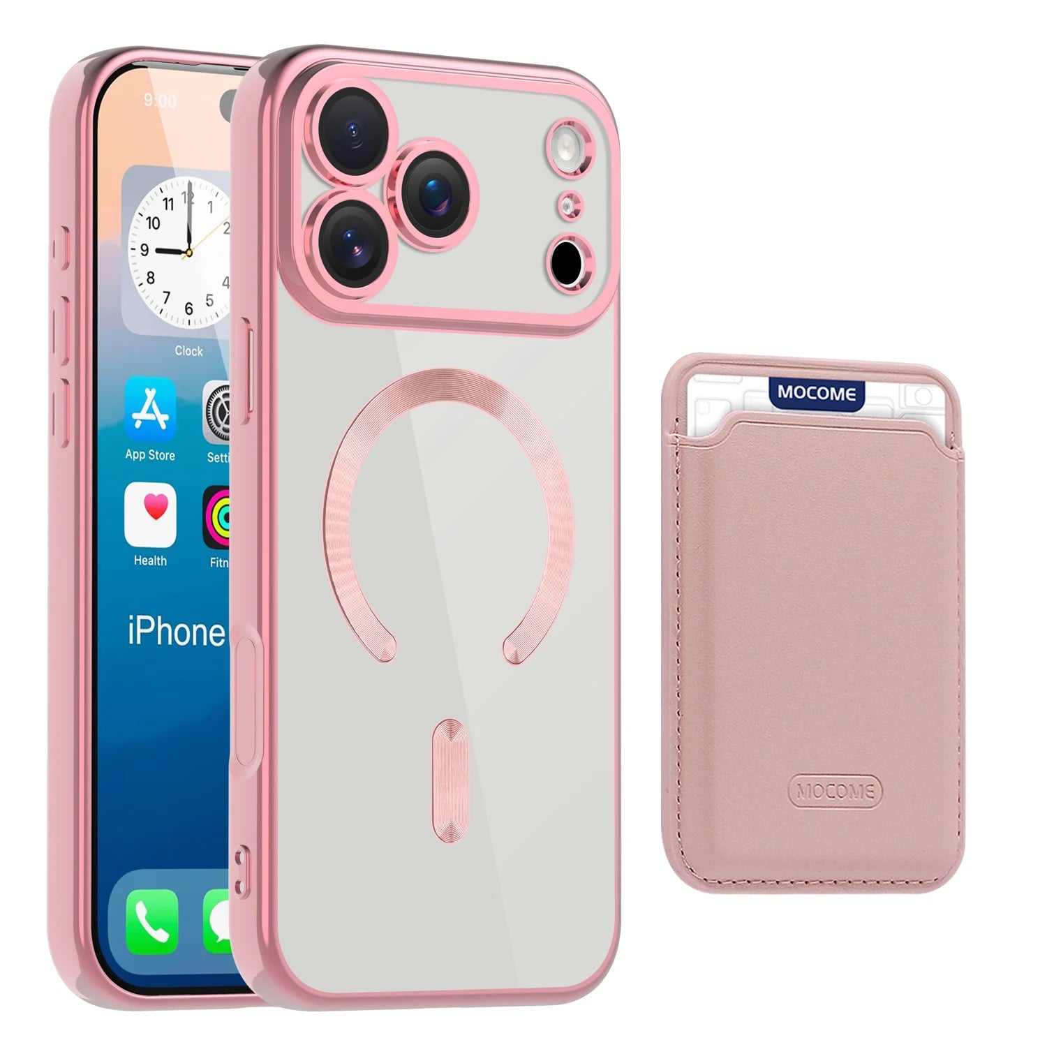 iPhone 17 Series Soft Electroplating MagSafe Case with Magnetic Wallet