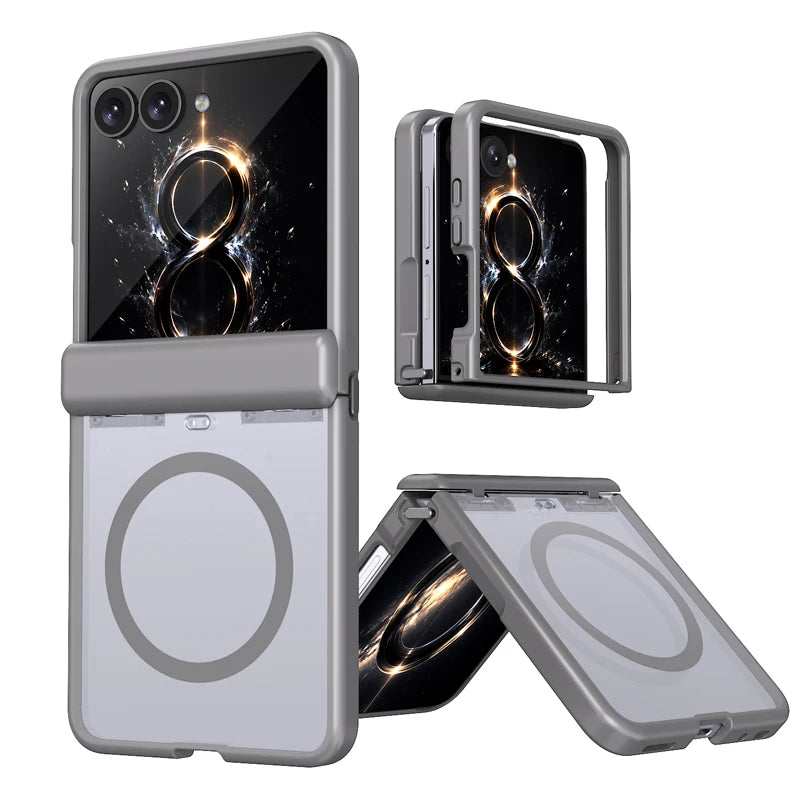 Shockproof PC and TPU Hinge Protection Case with Automatic Rebound for Samsung Galaxy Z Flip 7