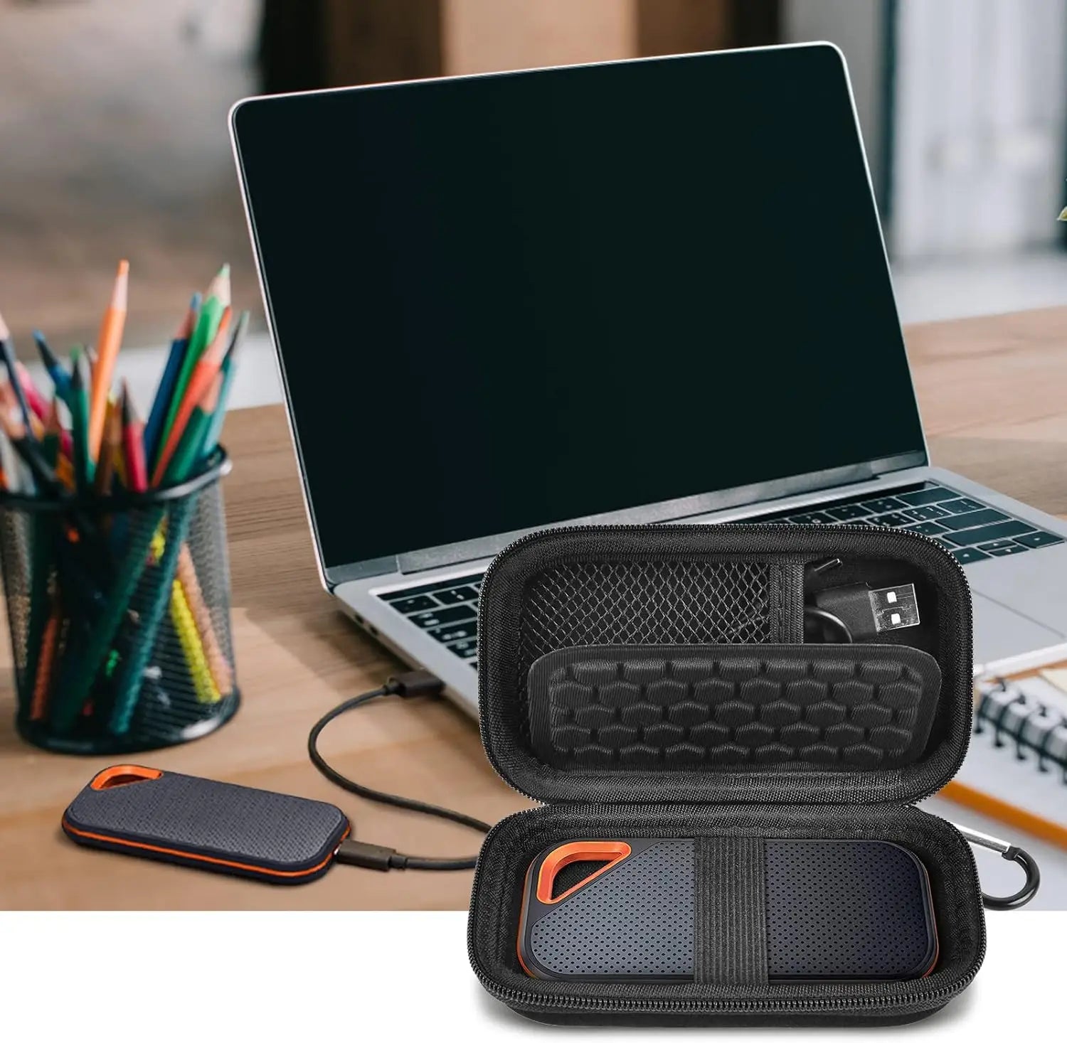 Protective Hard Case Compatible with SanDisk Extreme PRO Portable SSD