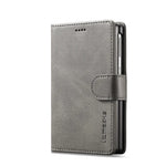Hand-Stitched Leather Wallet Case with Kickstand for Samsung Galaxy Z Fold 8