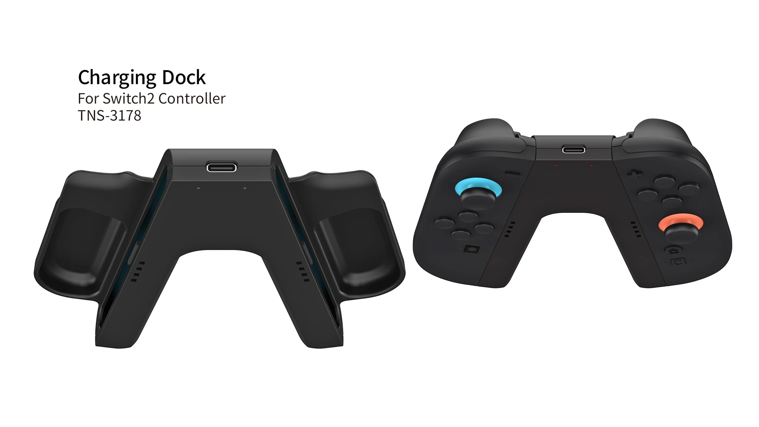 Portable Charger Grip for Nintendo Switch 2 Joy-Con Controllers