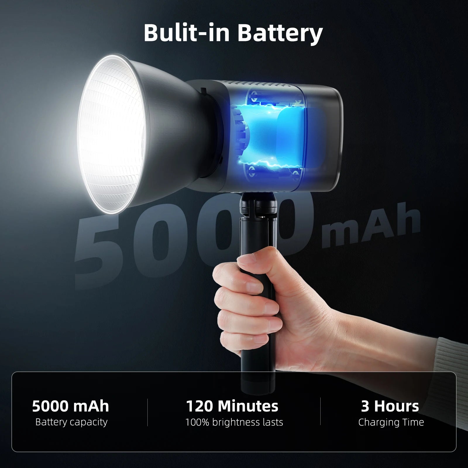 LUXCEO P40W Bi-Color COB Video Light with Bowens Mount