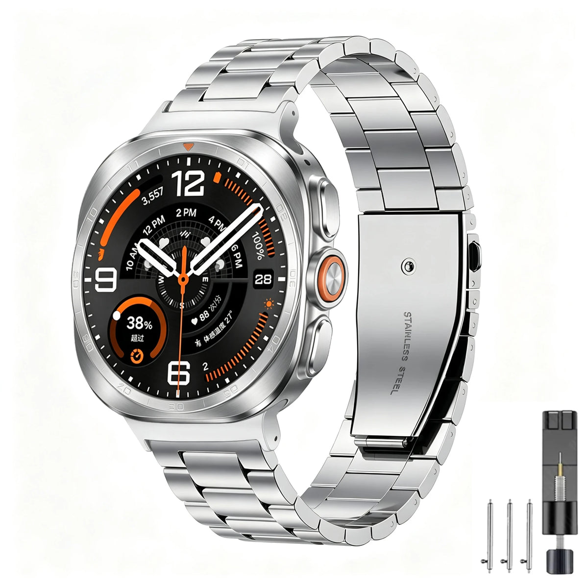 Stainless Steel Bracelet for Samsung Galaxy Watch Ultra 2