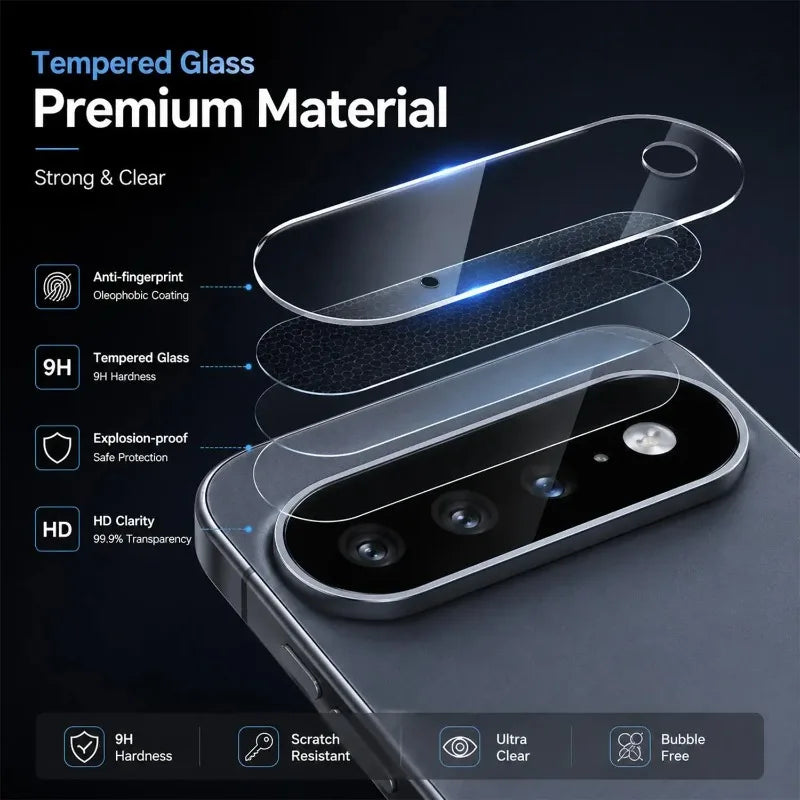 Tempered Glass Screen Protector with Alignment Frame for Google Pixel 11 Series
