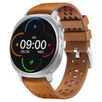 Hybrid Leather and Silicone Watch Strap with No-Gap Fit for Samsung Galaxy Watch Ultra 2