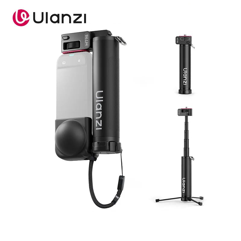 Ulanzi MT98 Foldable Selfie Stick Tripod for Action Cameras
