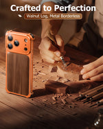 Natural Wood Style Half-Cover Case for iPhone 17 Pro & Pro Max