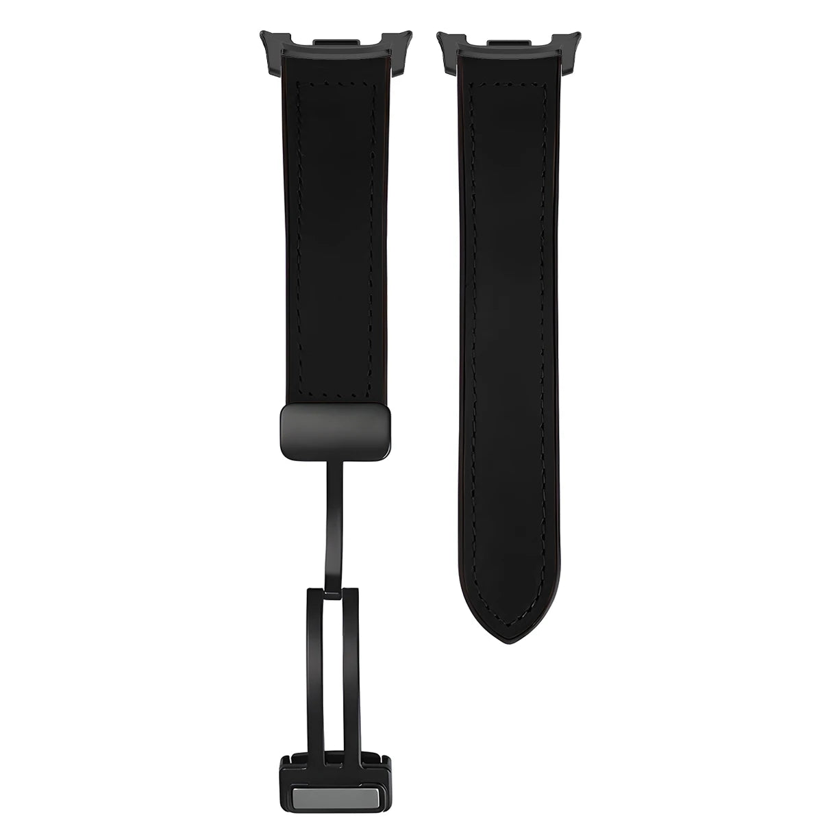 Hybrid Leather Silicone Bracelet for Samsung Galaxy Watch 8 / Galaxy Watch 8 Classic