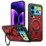 Xiaomi 17 Series Military Drop-Proof Case with 360° Adjustable Ring Stand