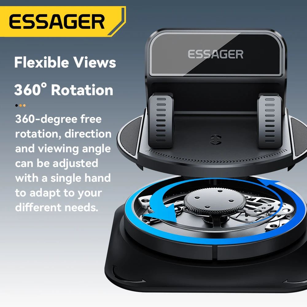 360° Rotatable Anti-Slip Silicone Car Phone Holder