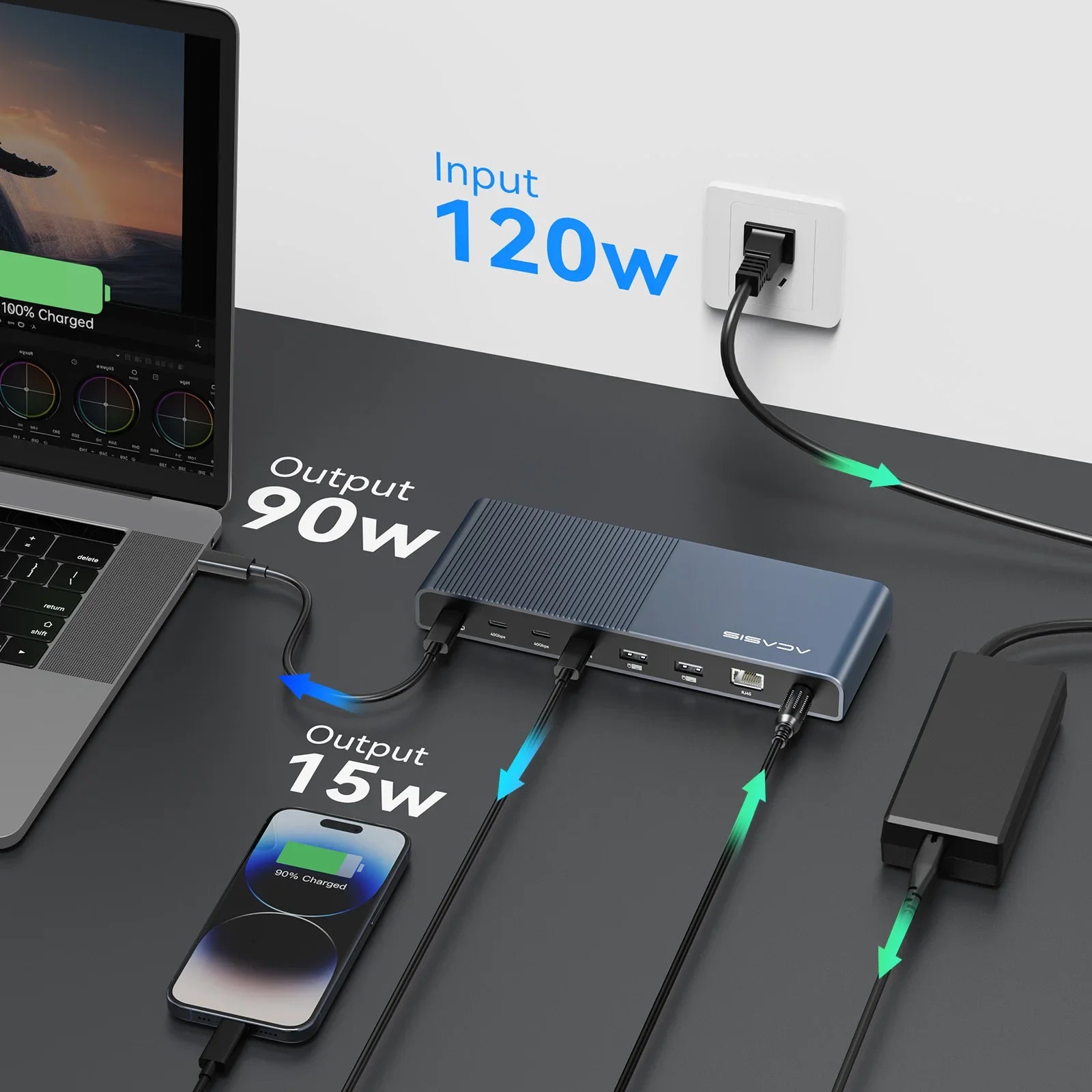 Acasis 16-in-1 USB-C Docking Station With 40Gbps Thunderbolt Support