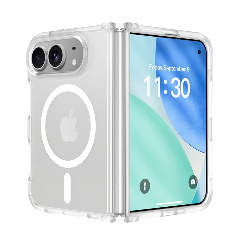 Matte Anti-Fingerprint Translucent Case with Magnetic Ring for iPhone Duo