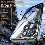 Clear Magnetic Case with 360° Rotating Stand for Samsung Galaxy S26 Series