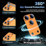 iPhone 17 Series Camera Lens Metal Cover with Protective Glass