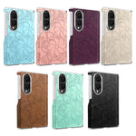 Luxury Magnetic Embossed Leather Case for Samsung Galaxy Z Fold 8