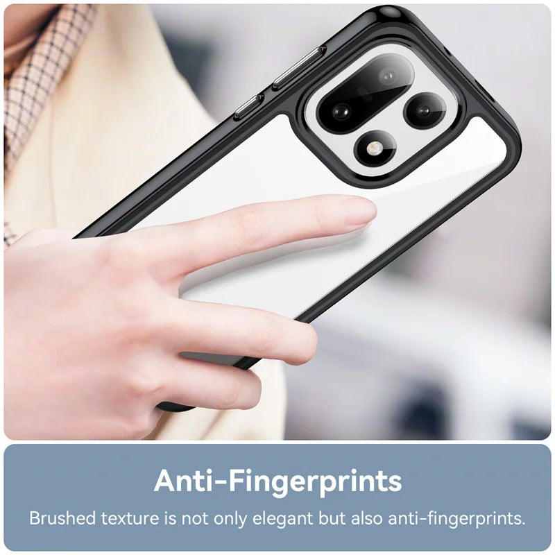 OnePlus 15 TPU Case with Transparent Colorful Clear Back