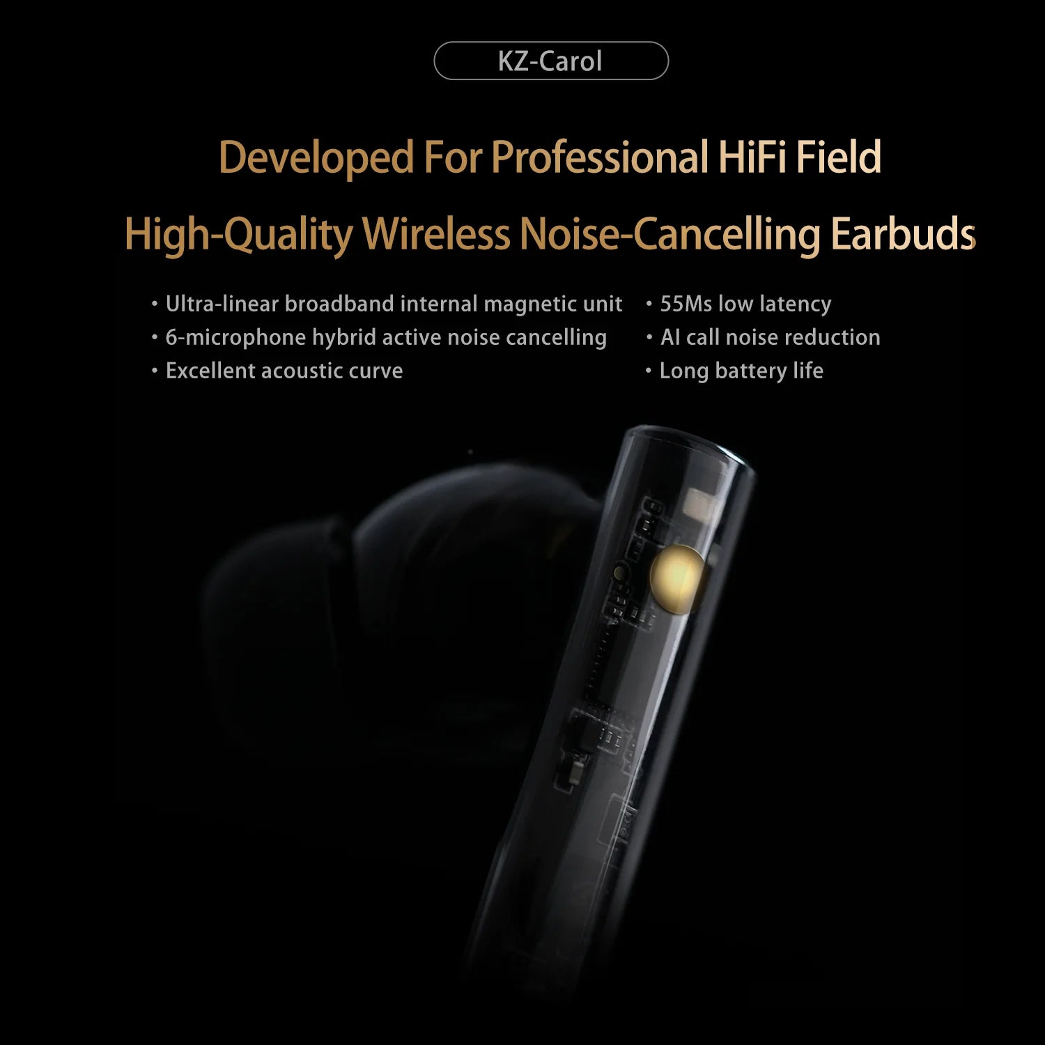 KZ Carol ANC True Wireless Earbuds