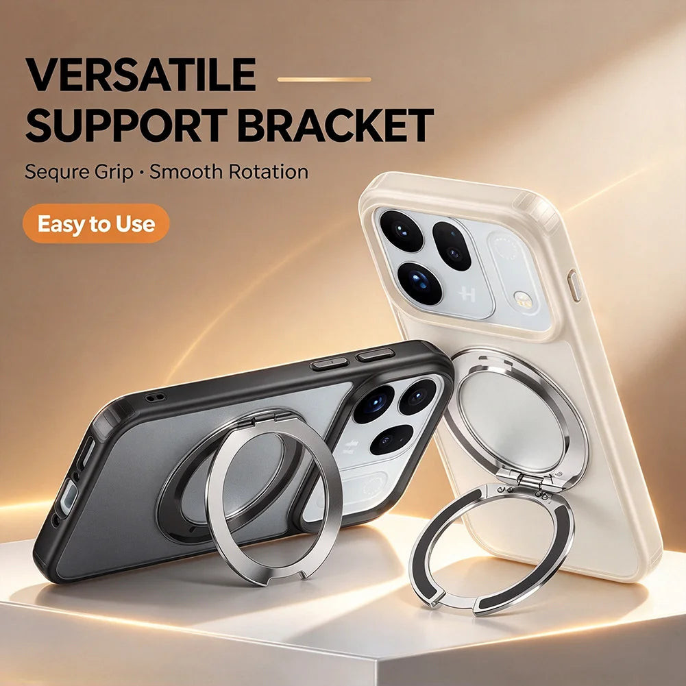 Matte Anti-Yellowing Case with 360° Rotating Ring Stand for OPPO Find X10 Series