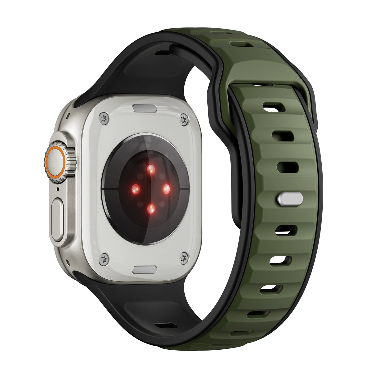 Perforated Silicone Sport Band with Ventilation Holes for Apple Watch