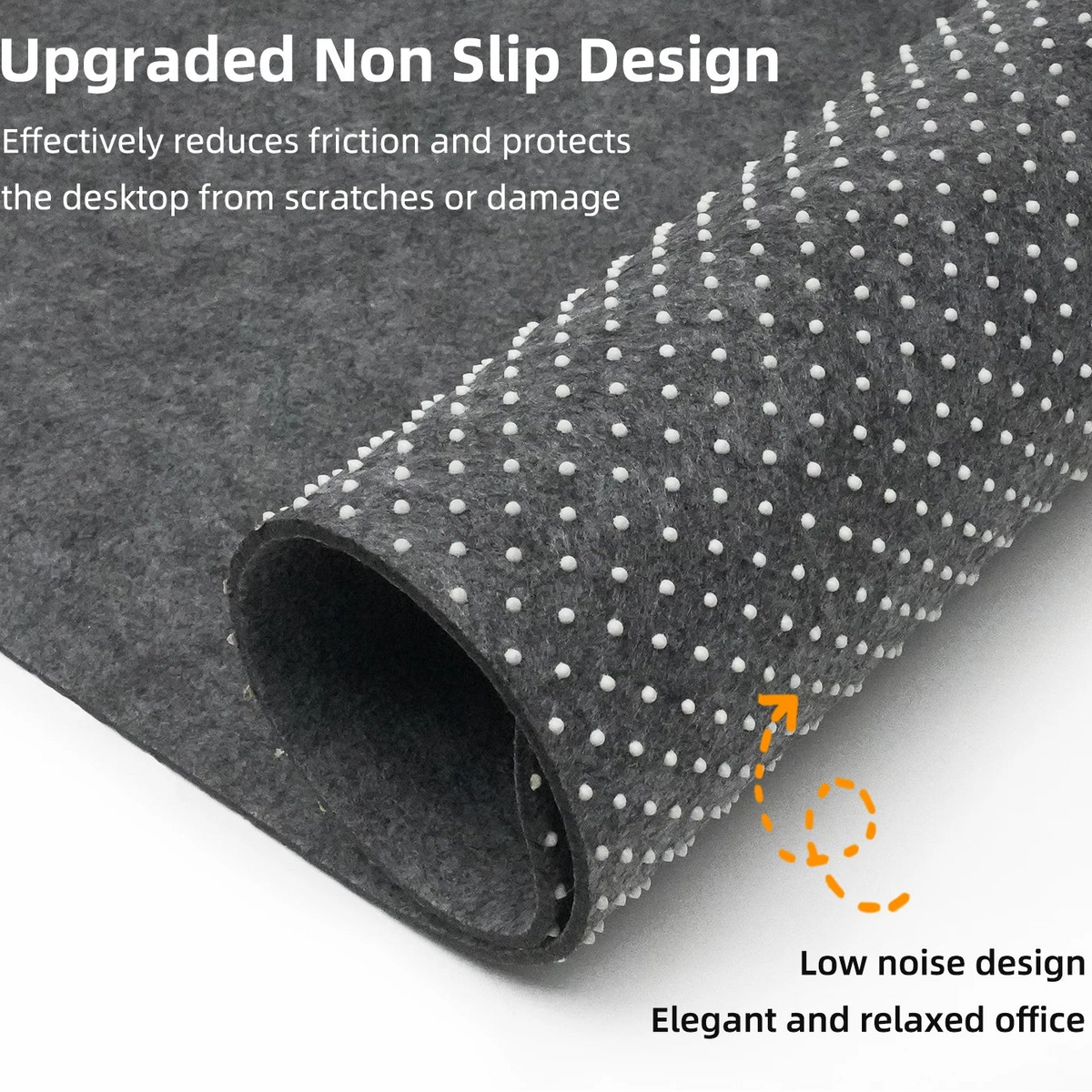 Large Extended Felt Desk Mat Mouse Keyboard Pad
