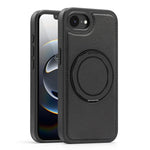 Shockproof Magnetic PC + TPU Case with 360° Rotating Ring Holder for iPhone 16e