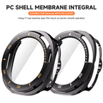 PC Case with Tempered Glass Screen Protector for Samsung Galaxy Watch 8 Classic