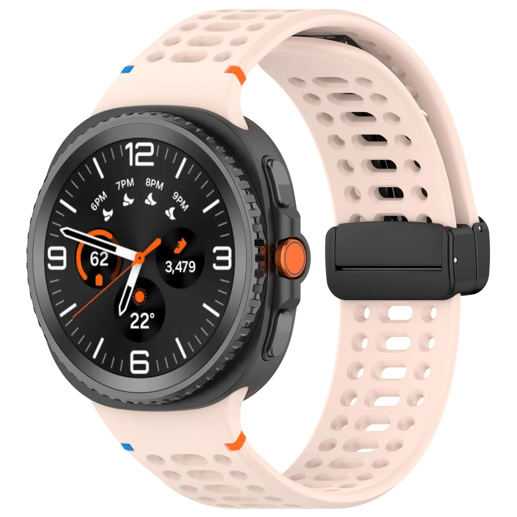 Soft Silicone Replacement Band with Magnetic Clasp for Samsung Galaxy Watch 8 & Galaxy Watch 8 Classic