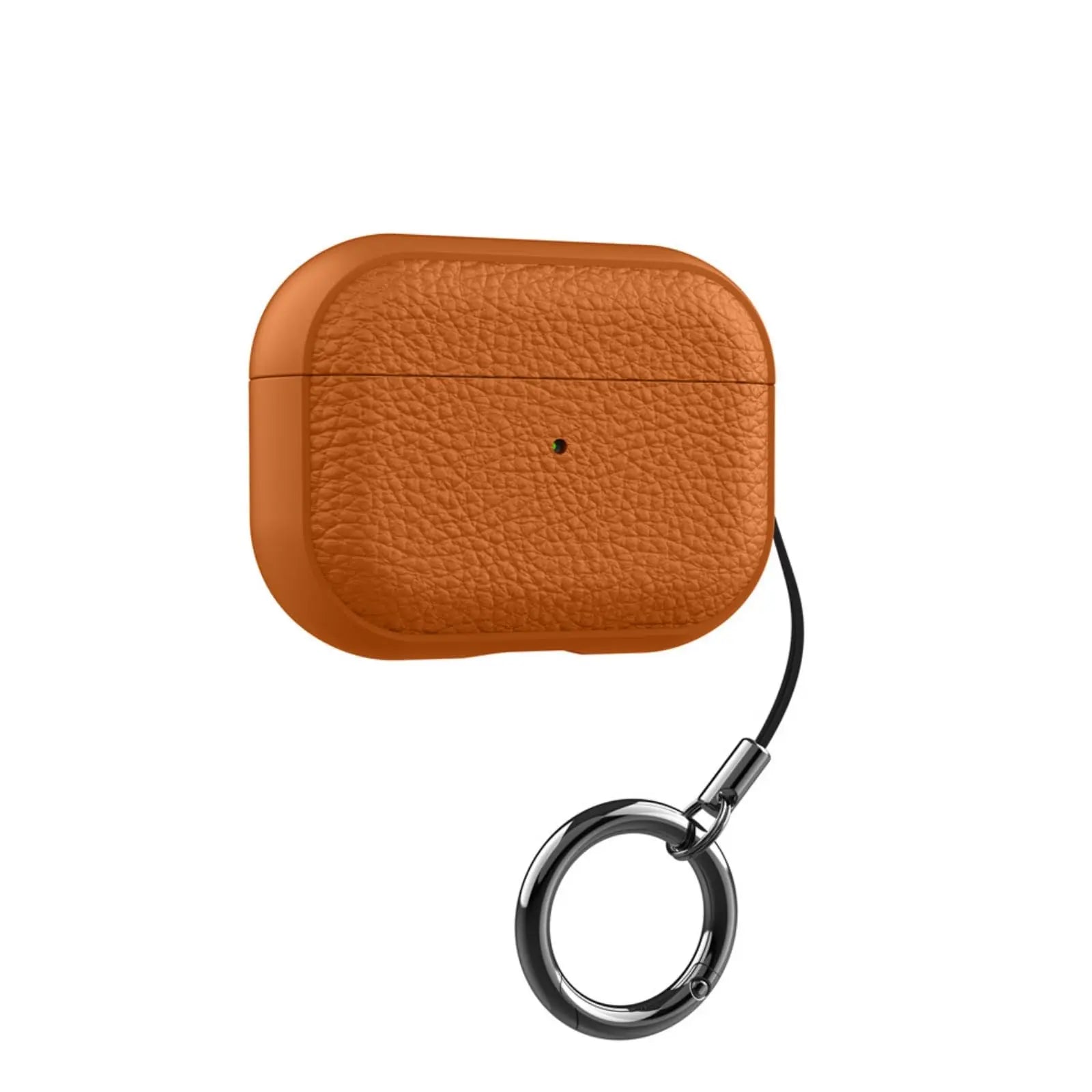 Full-Body Leather Pattern TPU Case with Keychain for AirPods Pro 3