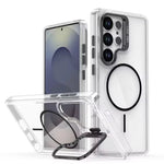 Crystal Clear Shockproof MagSafe Case with Camera Kickstand for Samsung Galaxy S26 Series