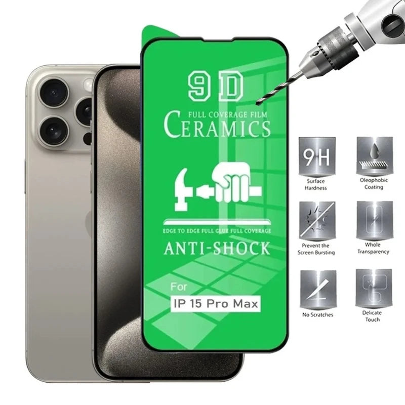3-Pack iPhone 15 Series Soft Ceramic Screen Protection Film