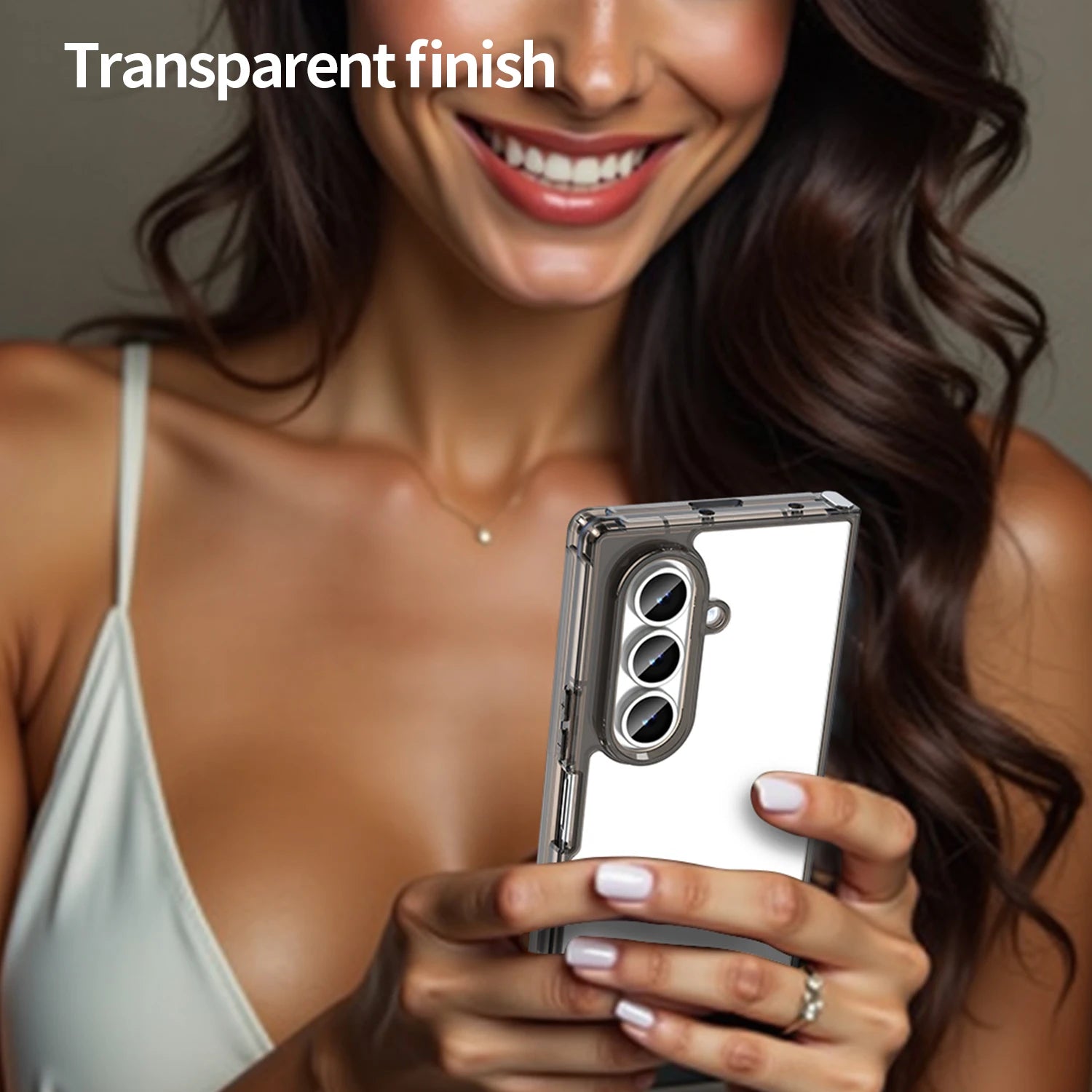 Clear Transparent Anti-Scratch Case for Samsung Galaxy Z Fold 7